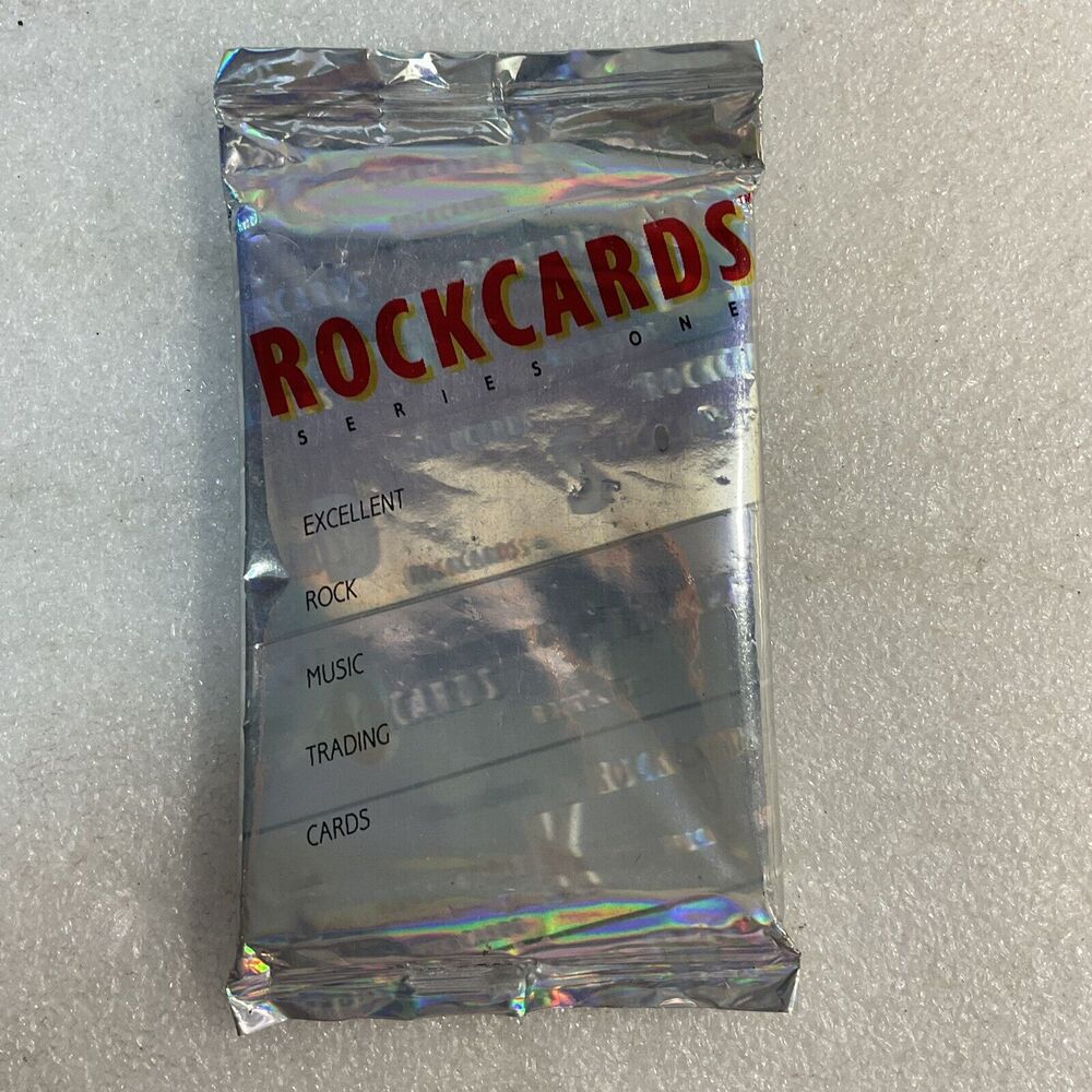 Vintage 1991 Rock Cards Series One Music Trading Card Pack HALO Factory Sealed